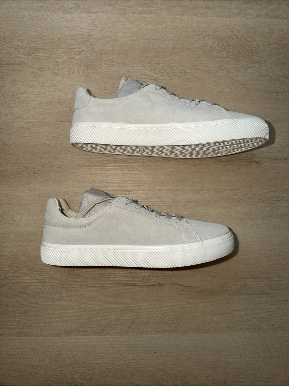 Quince Italian Suede Everyday Sneaker, Almond, 11 - Picture 2 of 7